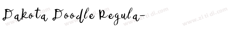 Dakota Doodle Regula字体转换